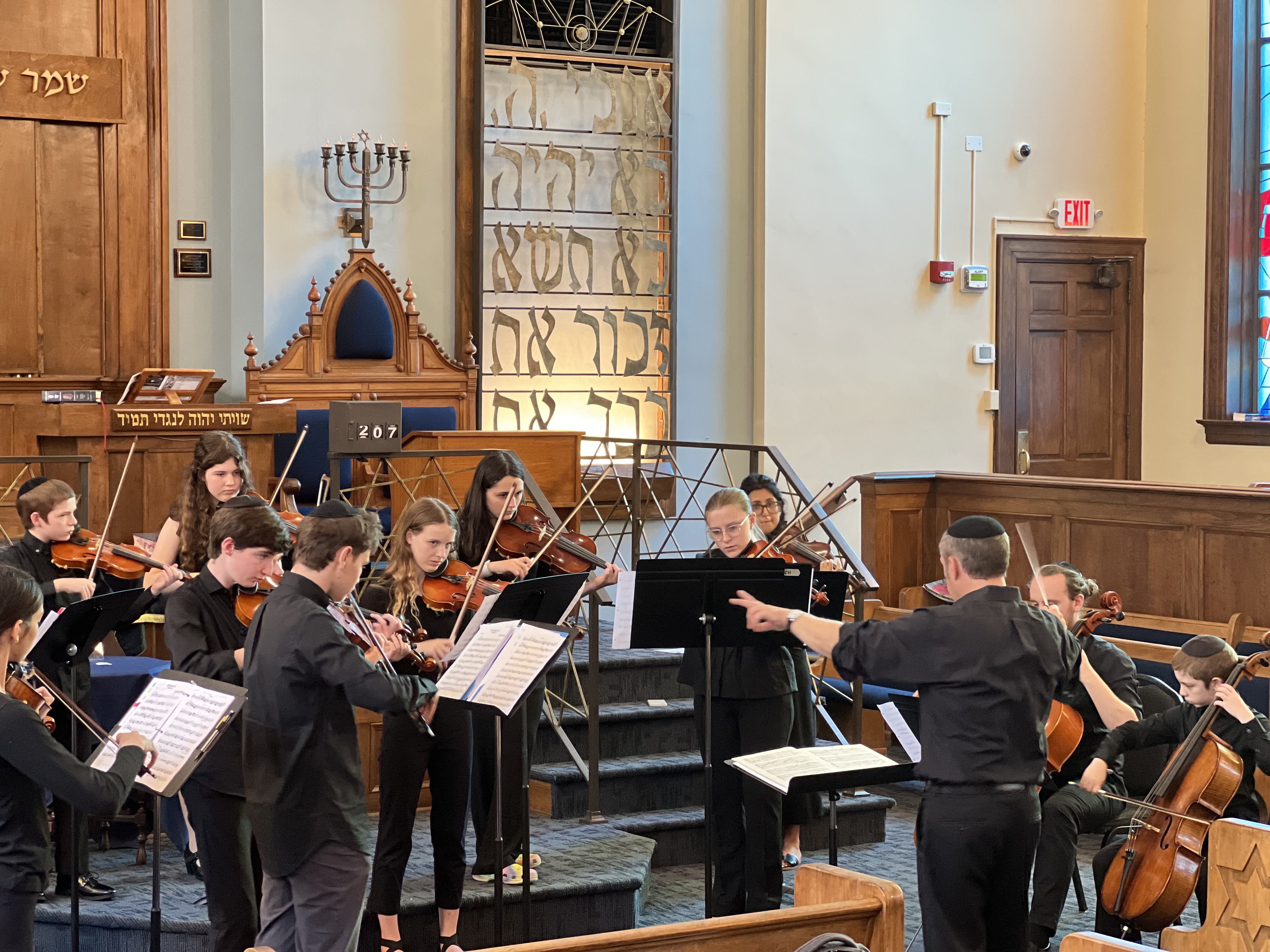 Students rehearsing chamber music