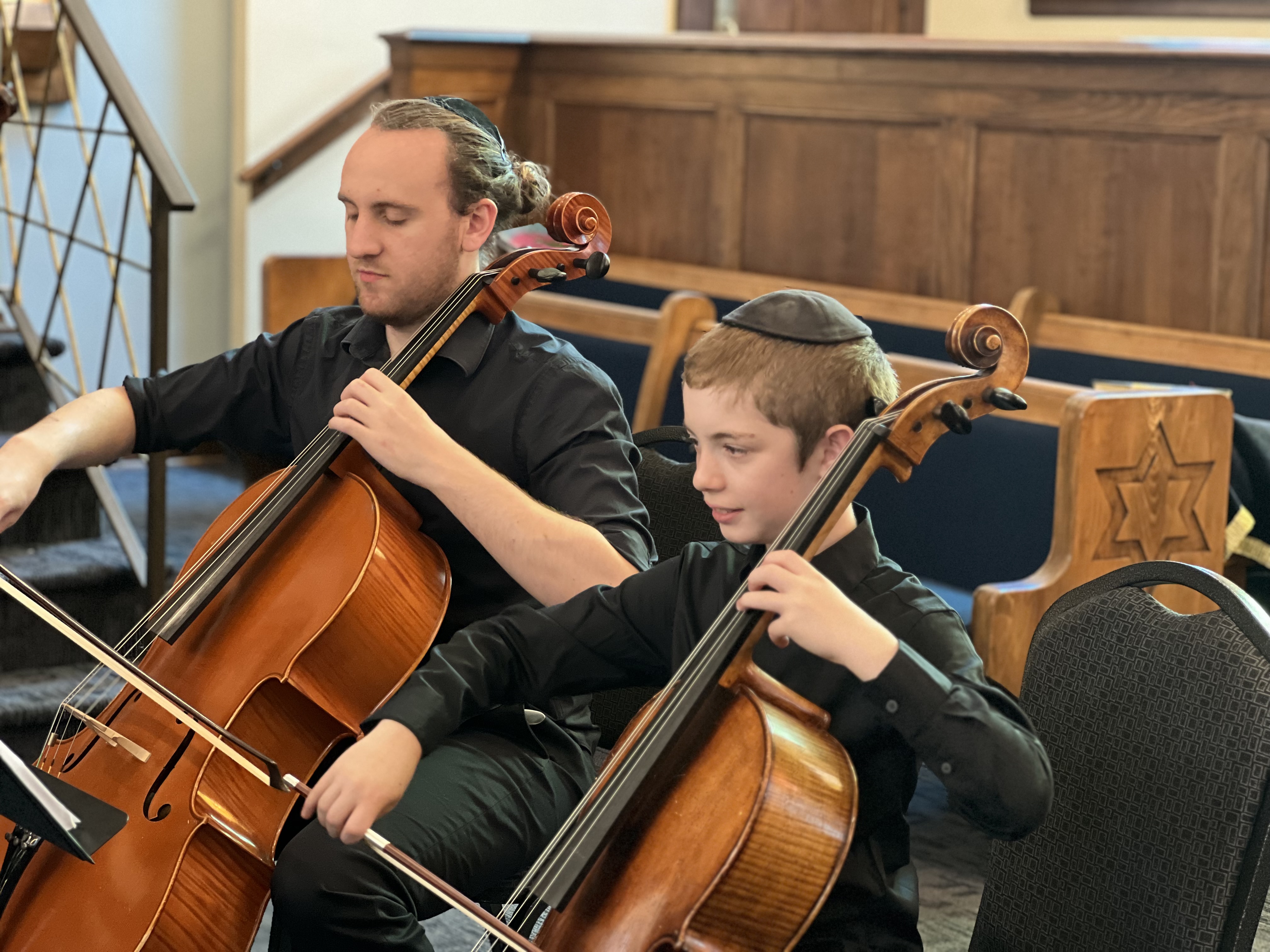 Students rehearsing chamber music