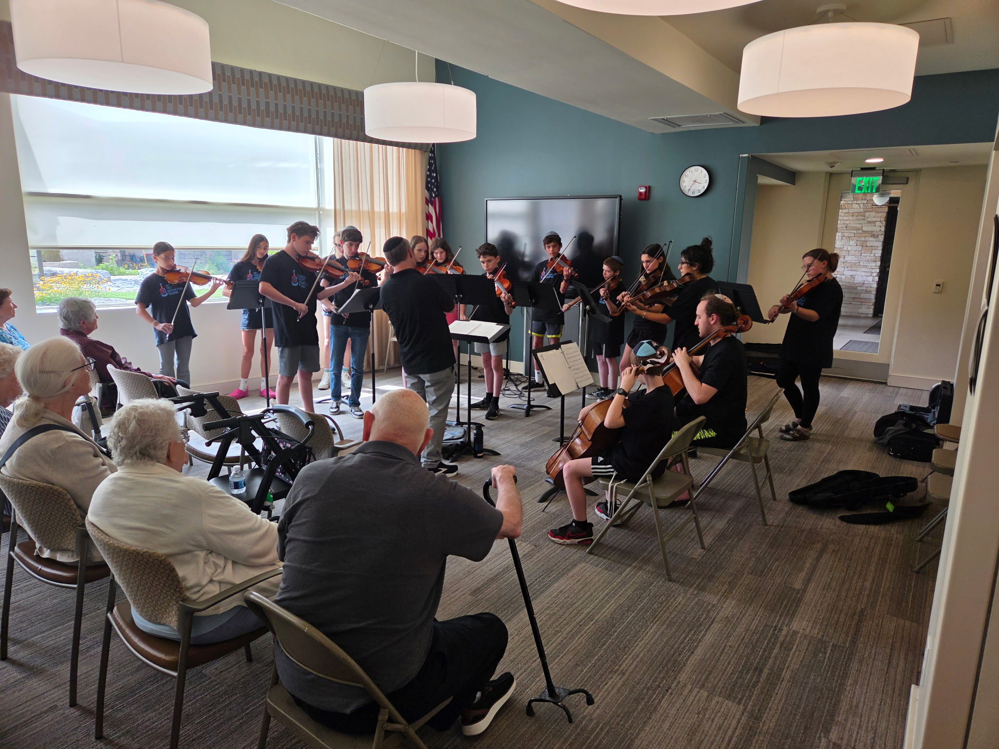 Students rehearsing chamber music