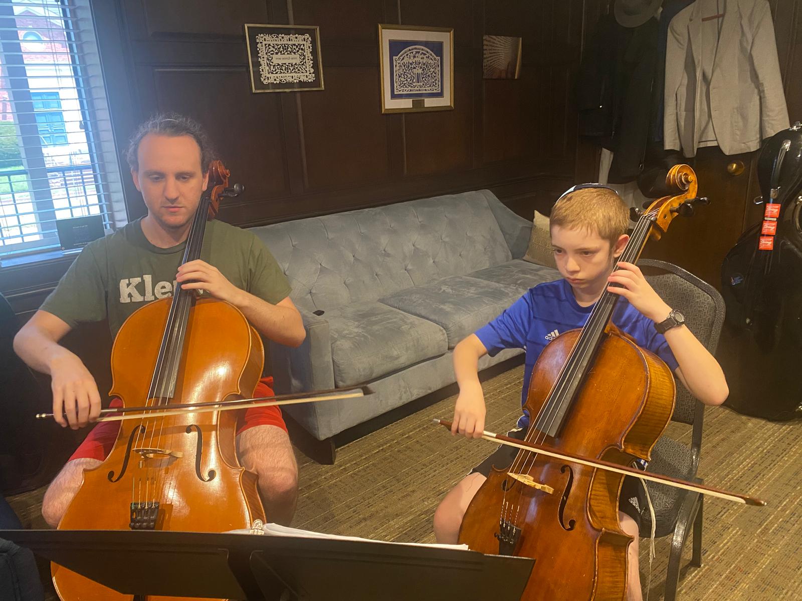 Students rehearsing chamber music